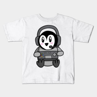 Penguin Gamer Kids T-Shirt